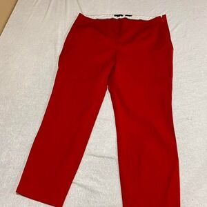 Red J.Crew Martie women 16 dress pants, zipper closure on the side. SKU405